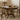 Farmhouse Wooden Round Extendable Dining Table