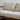 Mid-Century Natural Wood Loveseat Sofa With Sculpted Frame And Removable Cushions For Living Room