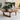 Mid-Century Natural Wood Oval Coffee Table With Curved Base For Living Room