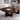 Modern Natural Wood Coffee Table With Oval Top And Sculptural Arch Base For Living Room