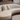 Modern Upholstered Curved Chaise Sofa With Natural Wood Platform Base For Living Room