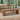 Modern Natural Wood Bench With Rounded Slatted Ends For Dining Room