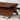 Modern Natural Wood Rectangular Coffee Table With Angled Base And Lower Shelf For Living Room