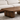 Modern Natural Wood Rectangular Coffee Table With Rounded Corners And Cylindrical Legs For Living Room