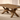 Modern Natural Wood Rectangular Dining Table With Curved Base For Dining Room