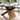Modern Natural Wood Rectangular Dining Table With Intersecting Pedestal Legs For Dining Room