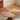 Modern Round Natural Wood Dining Table With Curved Pedestal Base For Living Room