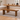 Modern Natural Wood Bench With Thick Plank Seat And Panel Legs For Dining Room