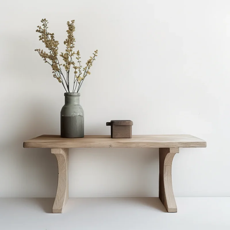 Rustic Entry Console Table Natural Accent Piece