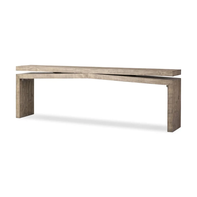 Archer Reclaimed Console Table Angular Modern Design