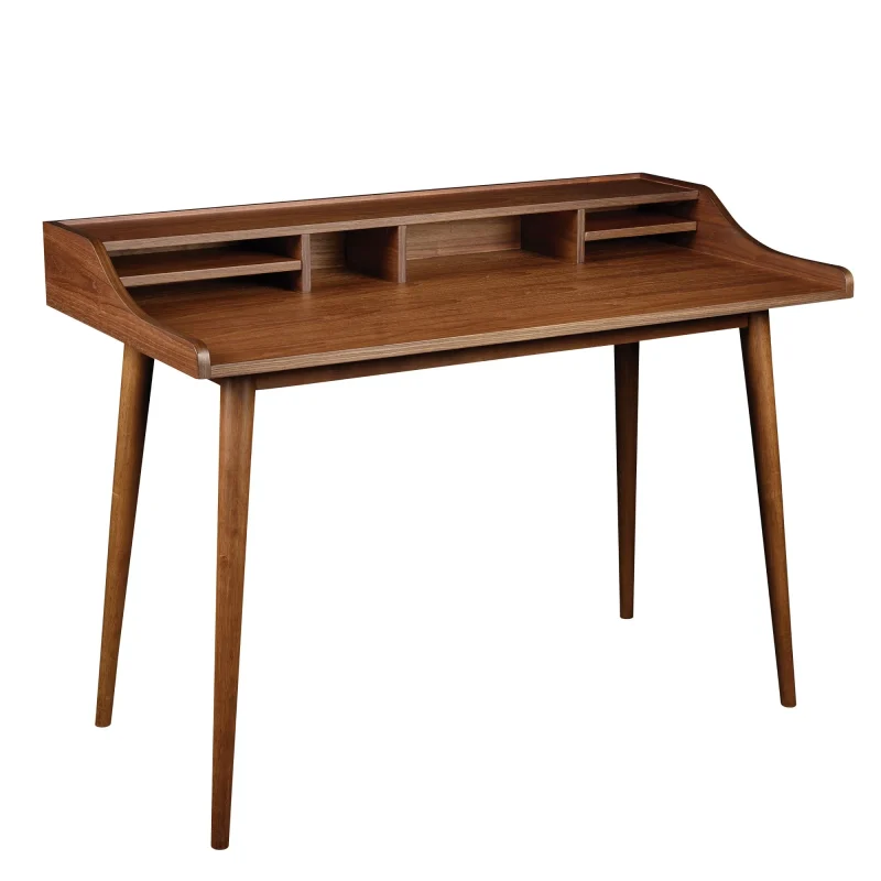 Mid-Century Writing Desk Elegant Storage Design