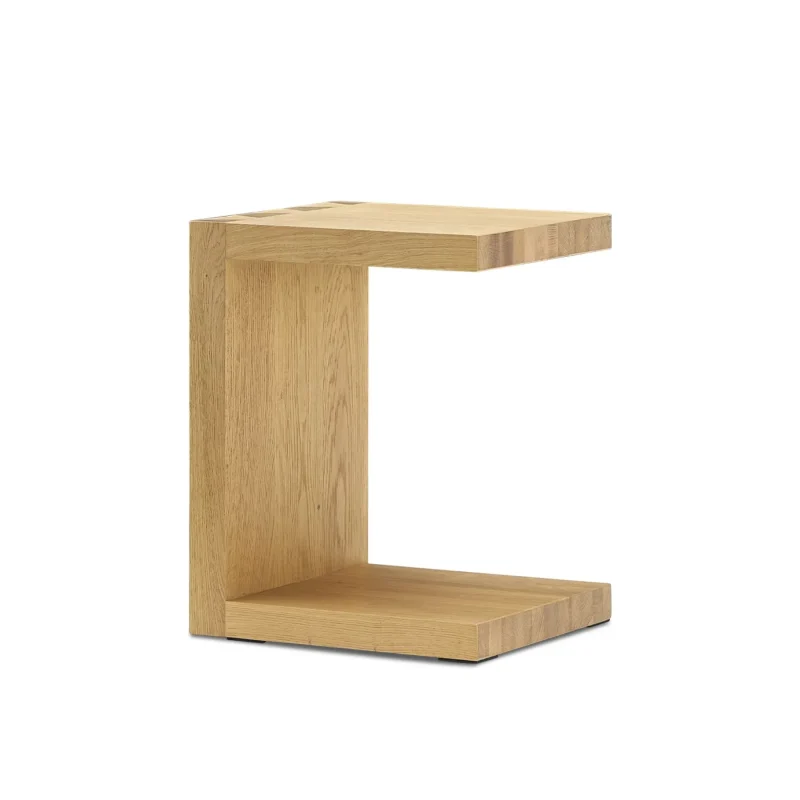 Minimalist C Side Table with a modern design and open base perfect for small spaces