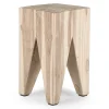 Modern Geometric Side Table with angular base