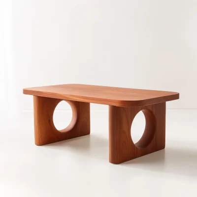 Elegant center table featured in a modern stylish living room