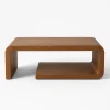Flow Form Coffee Table featured in styled modern living space