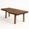 Low Table with curved top and rounded legs in cozy modern living room