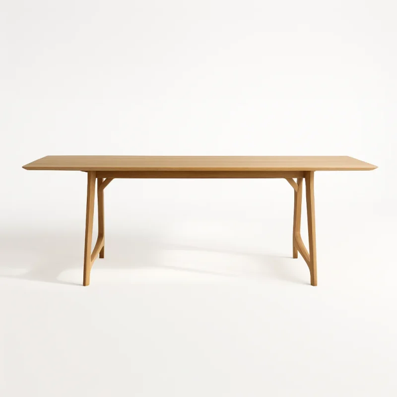 Minimal Workspace Desk in serene modern home office with light neutral tones